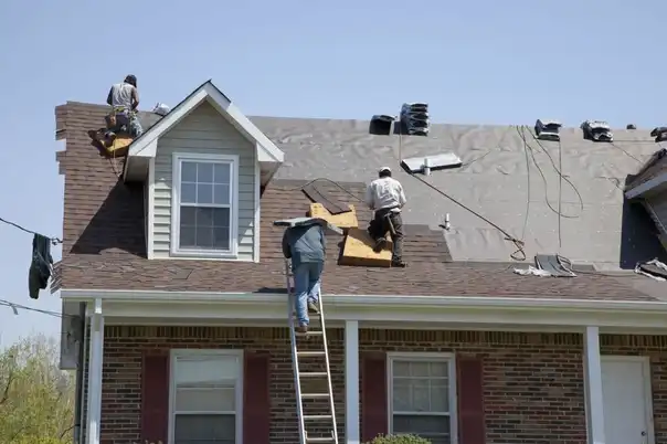 Roofing Contractors Working - Roof Repairs